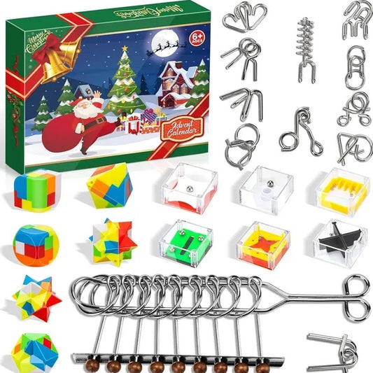 Advent Calendar For Kids - Christmas Gifts Brain Teaser Puzzles