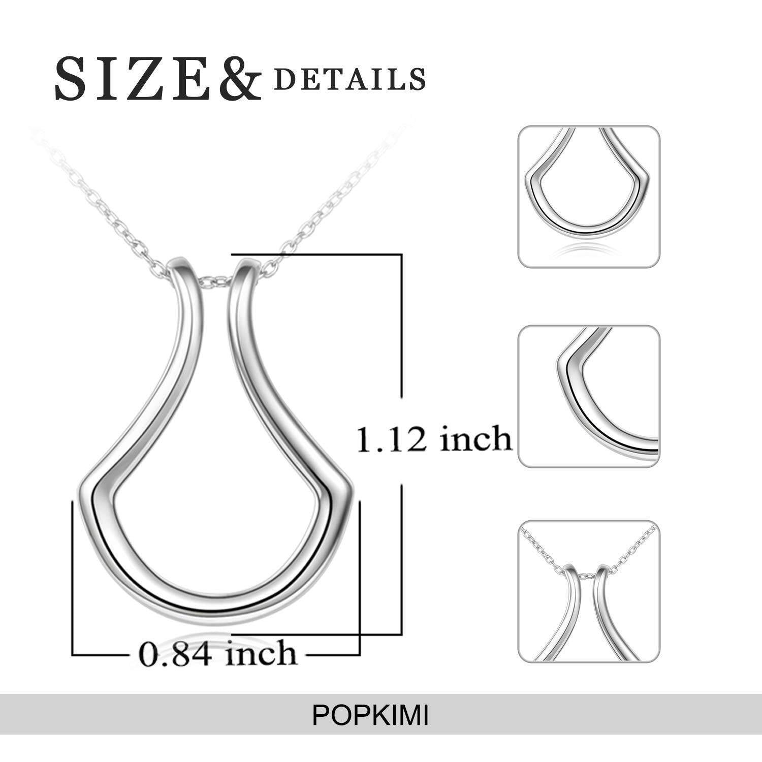 Sterling Silver Ring Holder Necklace Pendant Jewelry dealsniper-net