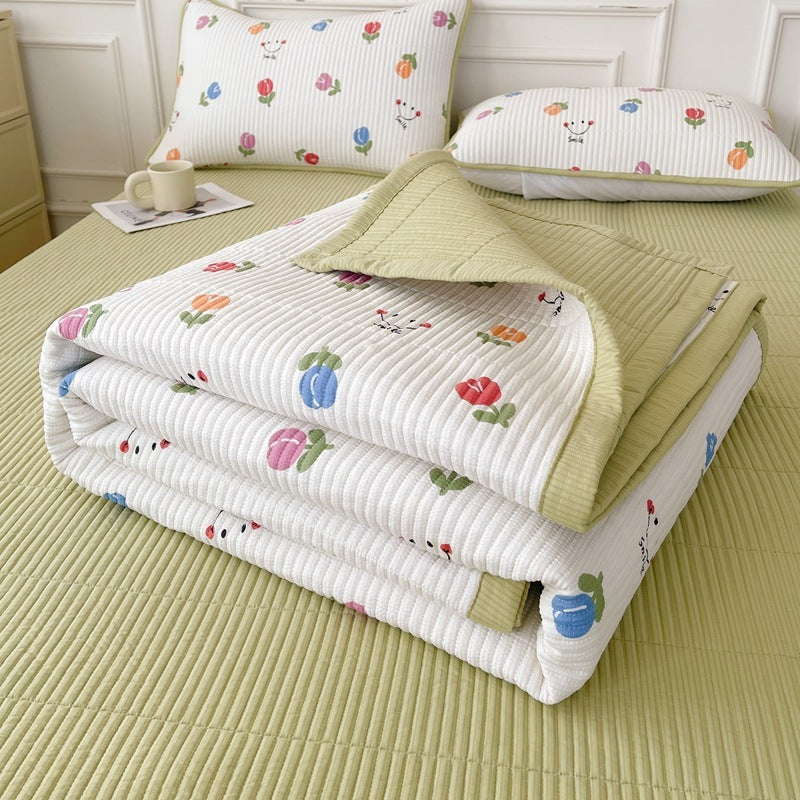 Quilted Bed Cover Three-piece Class A Maternal House dealsniper-net