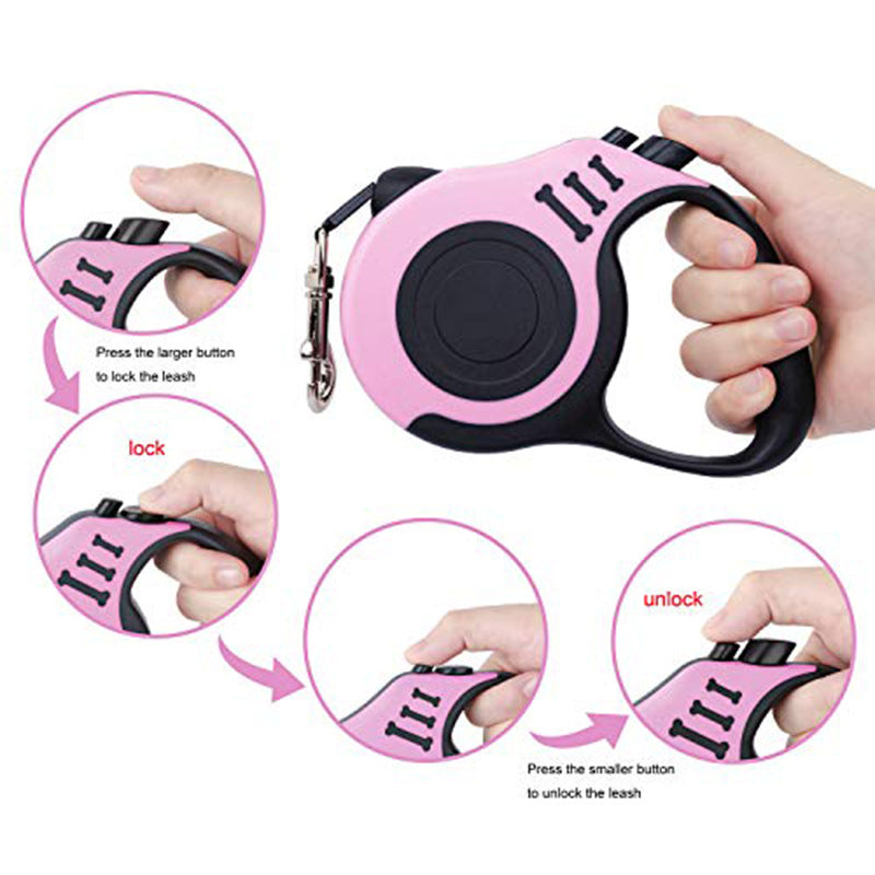 Pet Automatic Retractable Traction Rope Set Dog Leash Pets DealSniper.net