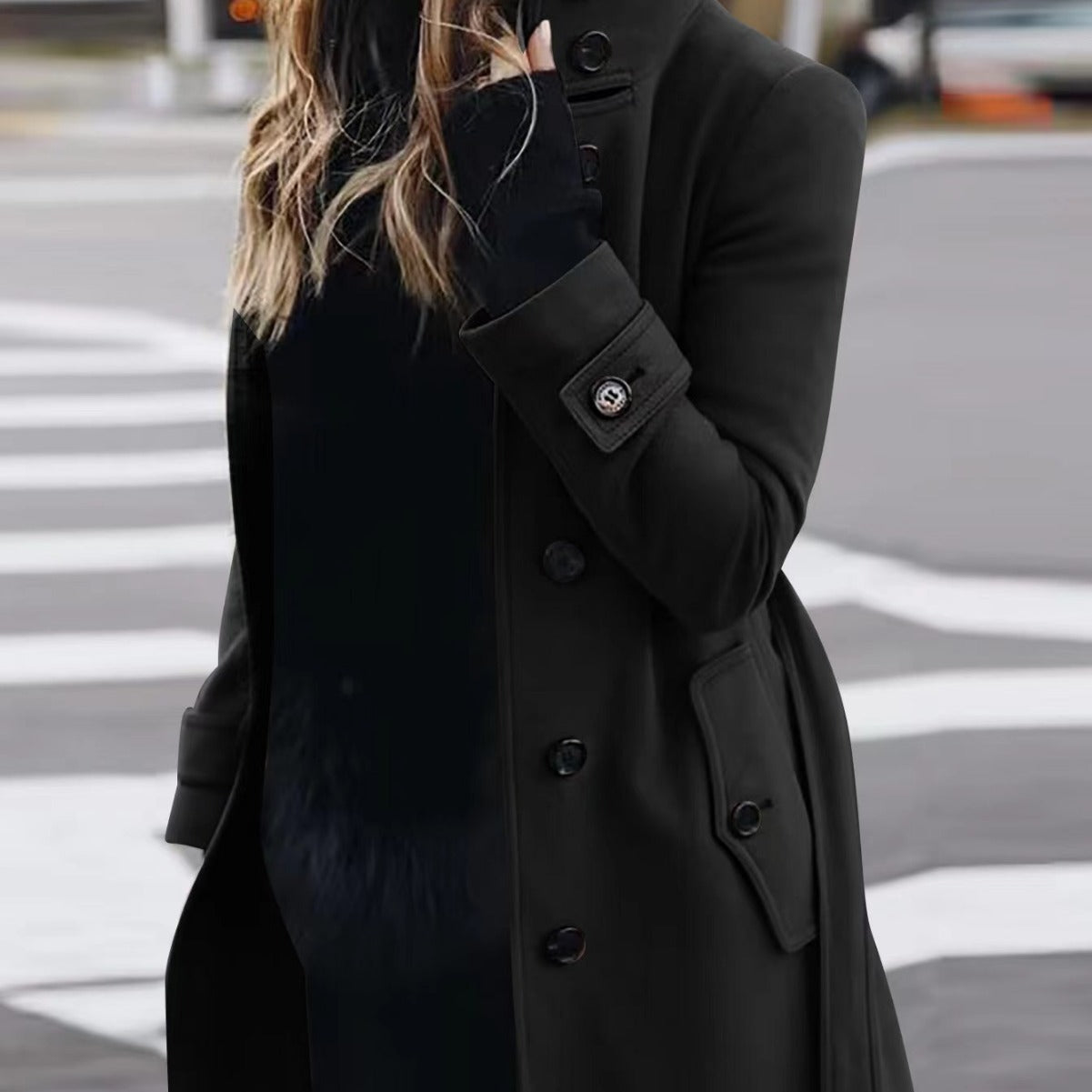 Autumn Winter New Woolen Coat Women's Slim Fit Cardigan Women null