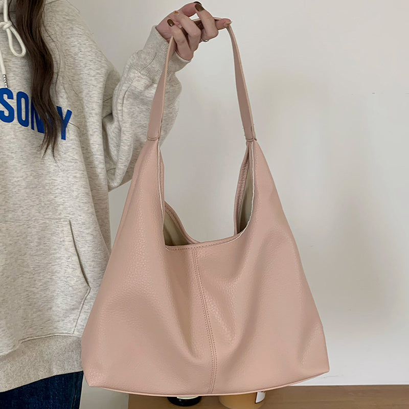 Casual Armpit Bag Women Shoulder Bag High Capacity Totes Female Shopping Bags Soft Leather Lady Purse Handbags Women DealSniper.net
