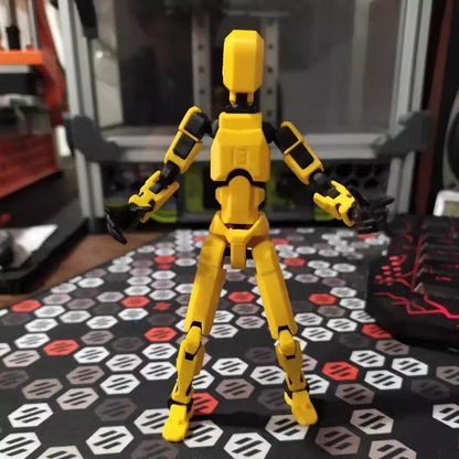 Multi-Jointed Movable Shapeshift Robot 2.0 3D Printed Kids dealsniper-net Carter Yellow