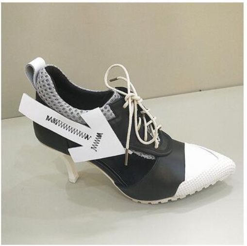 White Lace-up Personality Fashion Casual Sports High Heels Women Women dealsniper-net Style C 34