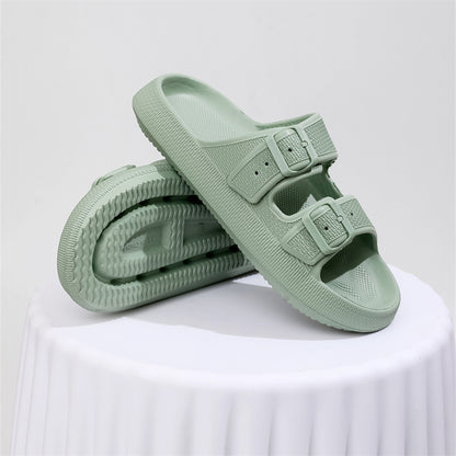 Summer Women Outdoor Indoor Thick-soled Eva Sandals And Slippers Women DealSniper.net Light Green 37to38