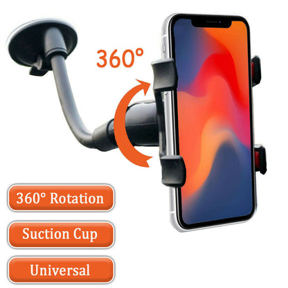 360 Car Rearview Mirror Rotation Adjustable Phone Holder Mount Multifunction