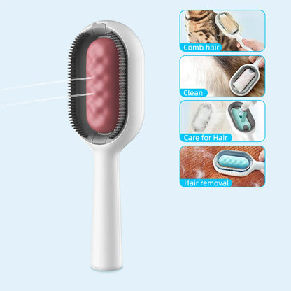 Cat Hair Brush With Water Sticky Brush For Cats Pets Gym From House Pink Only Brush