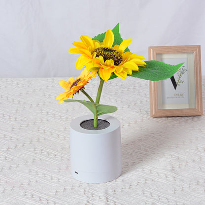 Rechargeable Sunflower Led Simulation Night Light Table Lamp Home Decor dealsniper-net