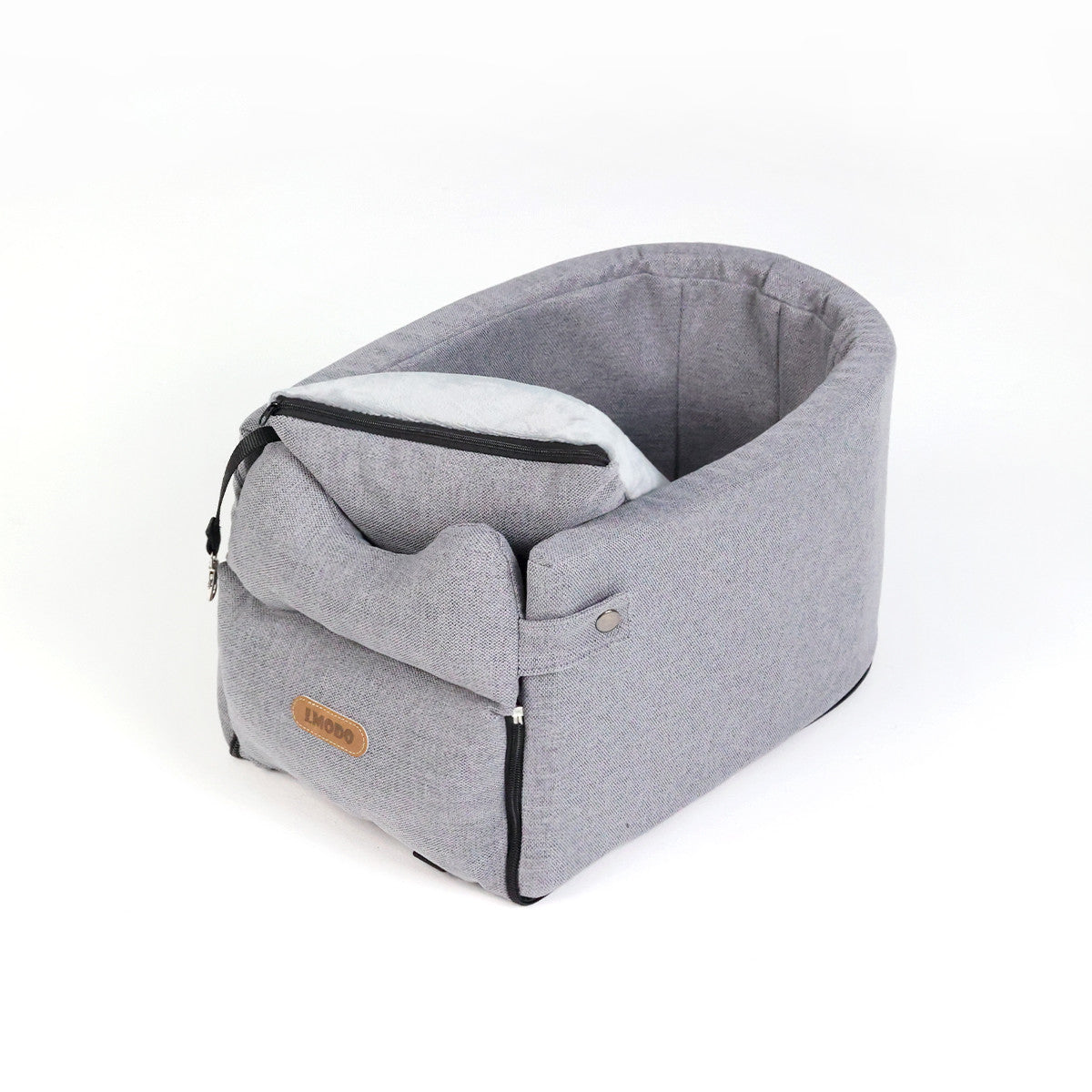 Car Central Dog Car Seat Bed Portable Dog Carrier Pets Gym From House Gray Average Size