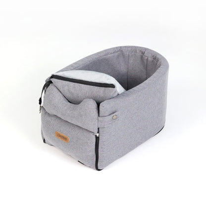 Car Central Dog Car Seat Bed Portable Dog Carrier Pets Gym From House Gray Average Size