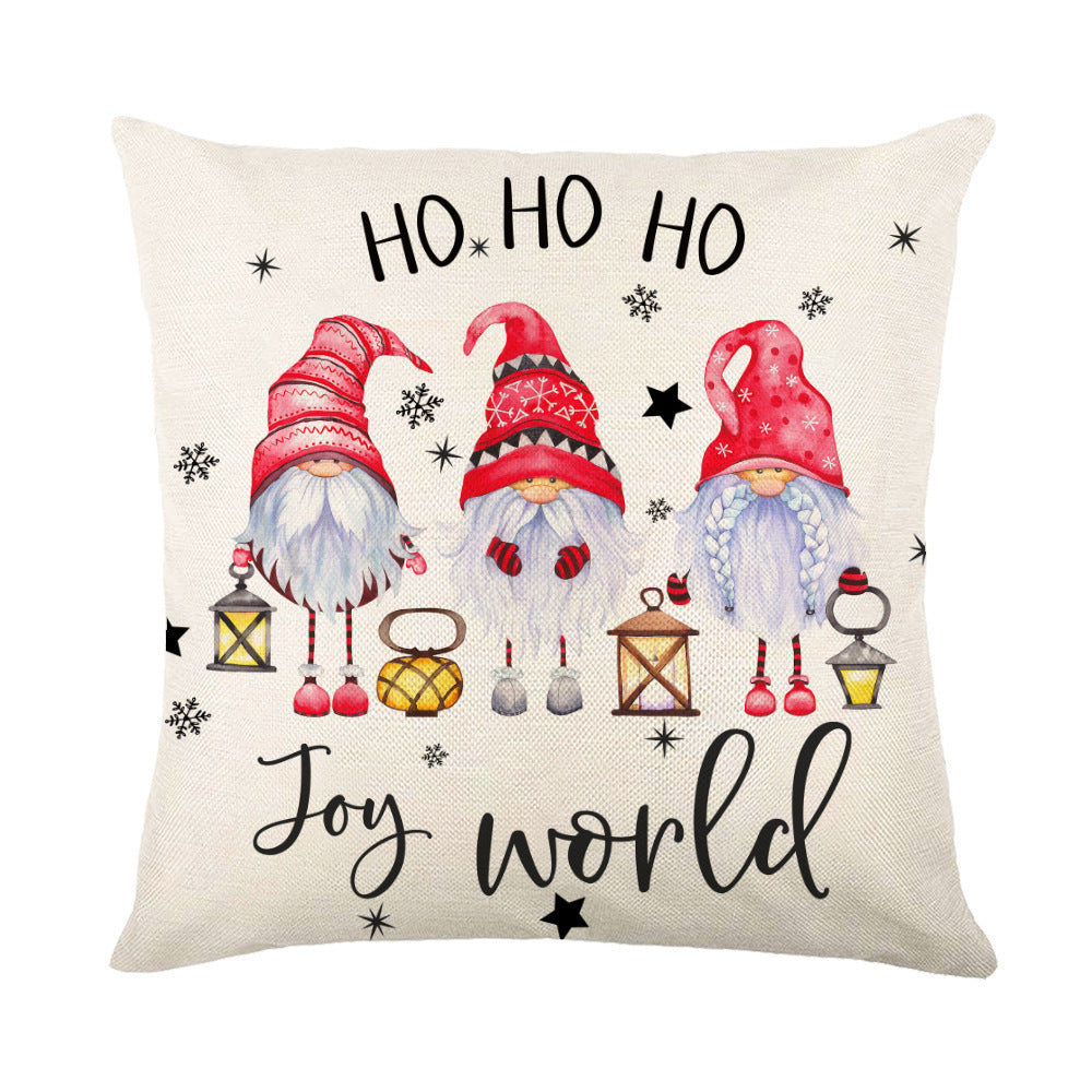Christmas Decorations Pillow Covers Sofa Square Throw Pillow Holidays DealSniper.net QJ0721 10 45 X45cm Without Pillow