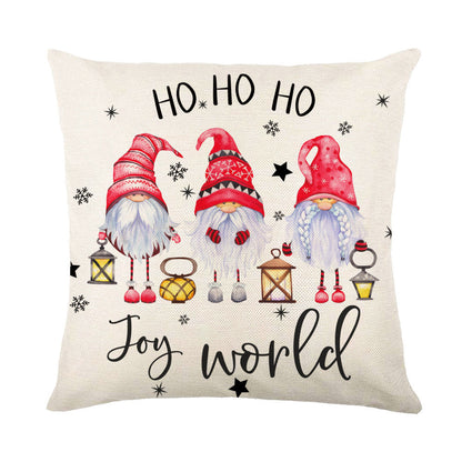 Christmas Decorations Pillow Covers Sofa Square Throw Pillow Holidays DealSniper.net QJ0721 10 45 X45cm Without Pillow