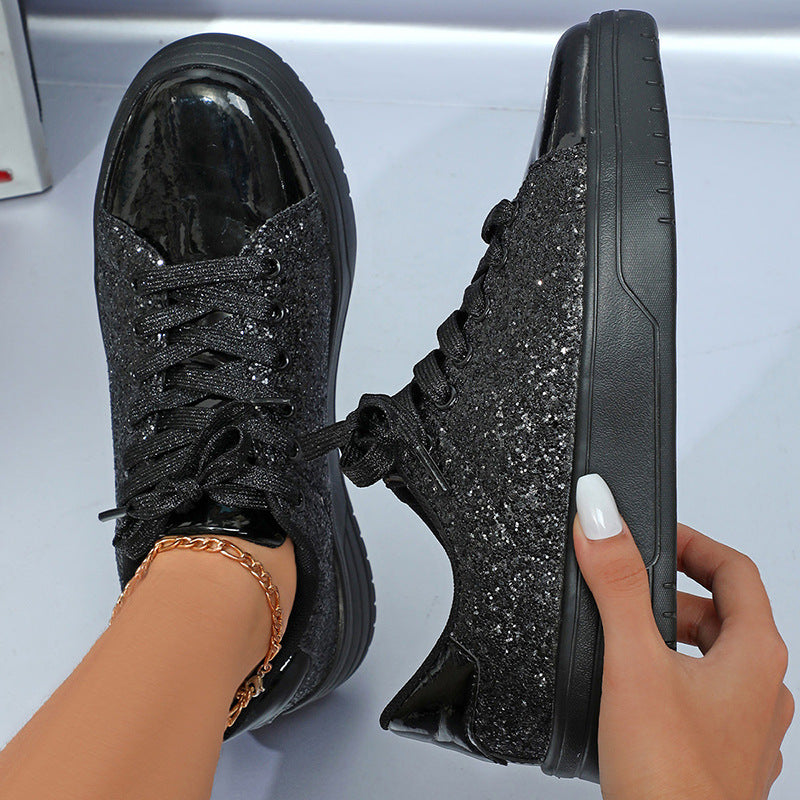 Glitter Sequin Design Flats Shoes Women Trendy Casual Women Gym From House