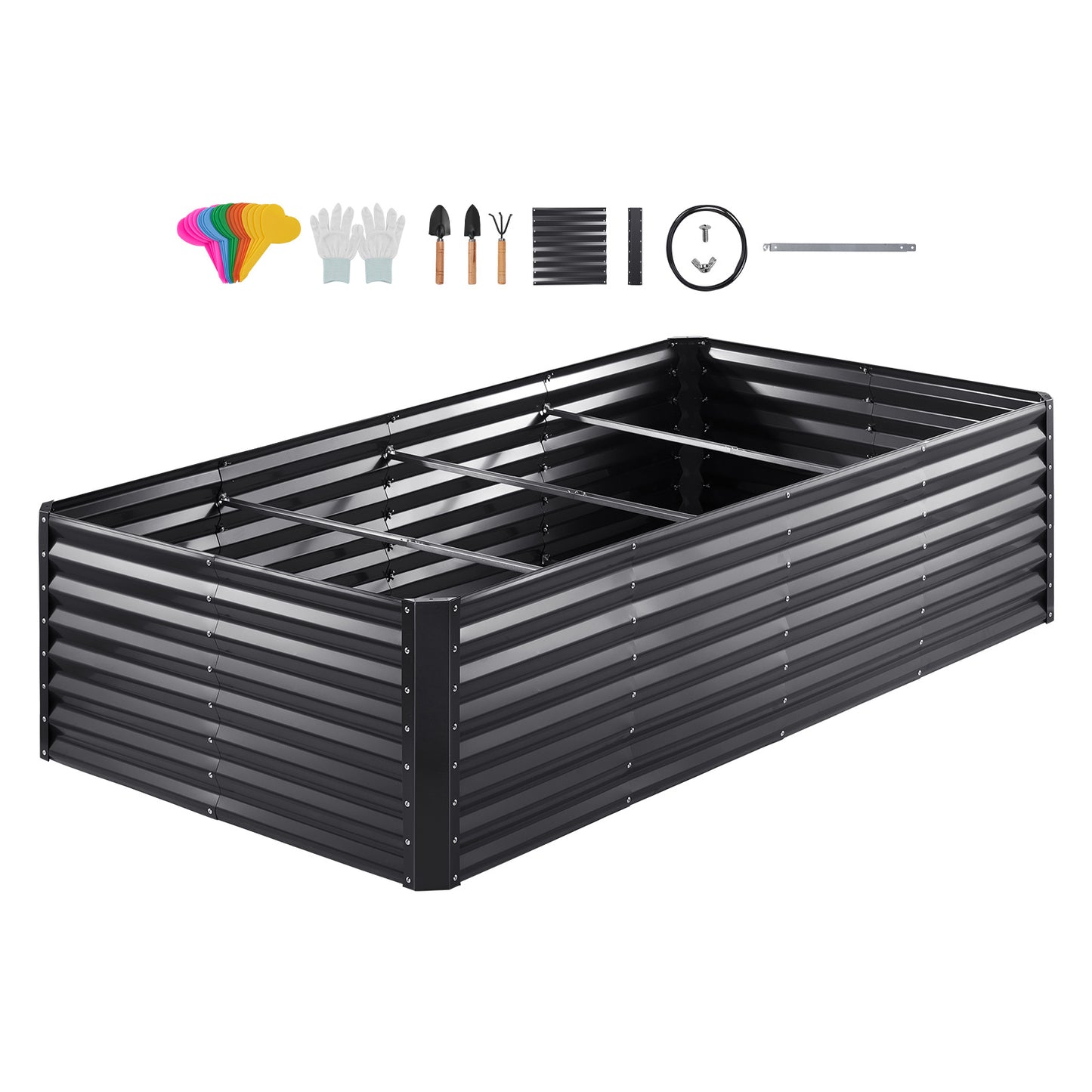 VEVOR Galvanized Raised Garden Bed Planter Box