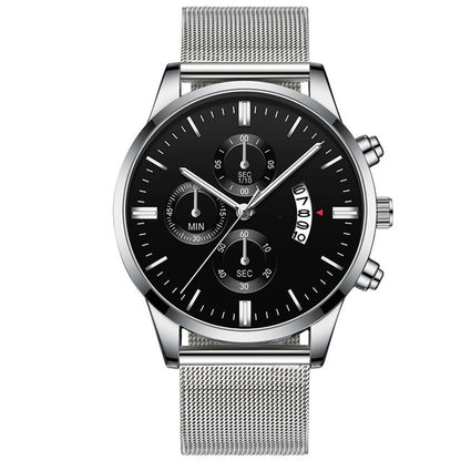 Mens Business Luxury Watches For Men Mesh Band Quartz Watch Jewelry Gym From House silver black