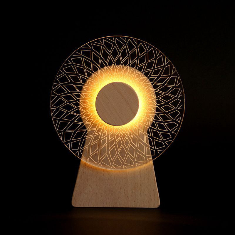 Rotating Windmill Music Night Light Home Decor DealSniper.net Black hole Music rotation USB