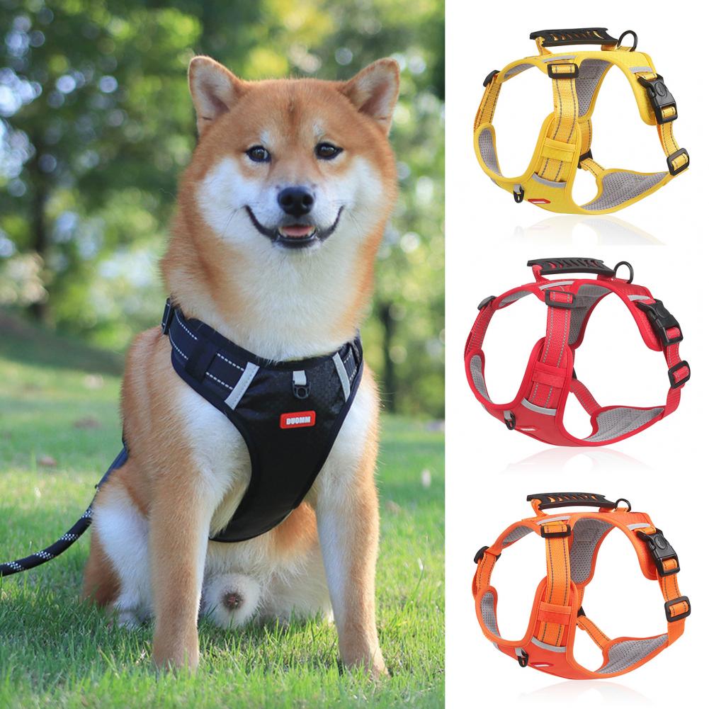 Nylon Dog Harness No Pull Breathable Reflective Pet Harness Pets Gym From House