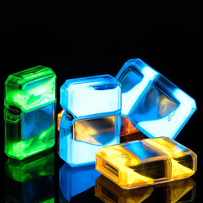 New Luminous Quicksand Windproof Lighter Gadgets Gym From House