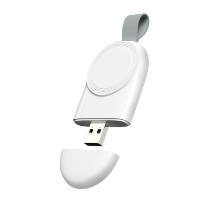 Portable Wireless Charger For Apple Watch Charging Dock House DealSniper.net White