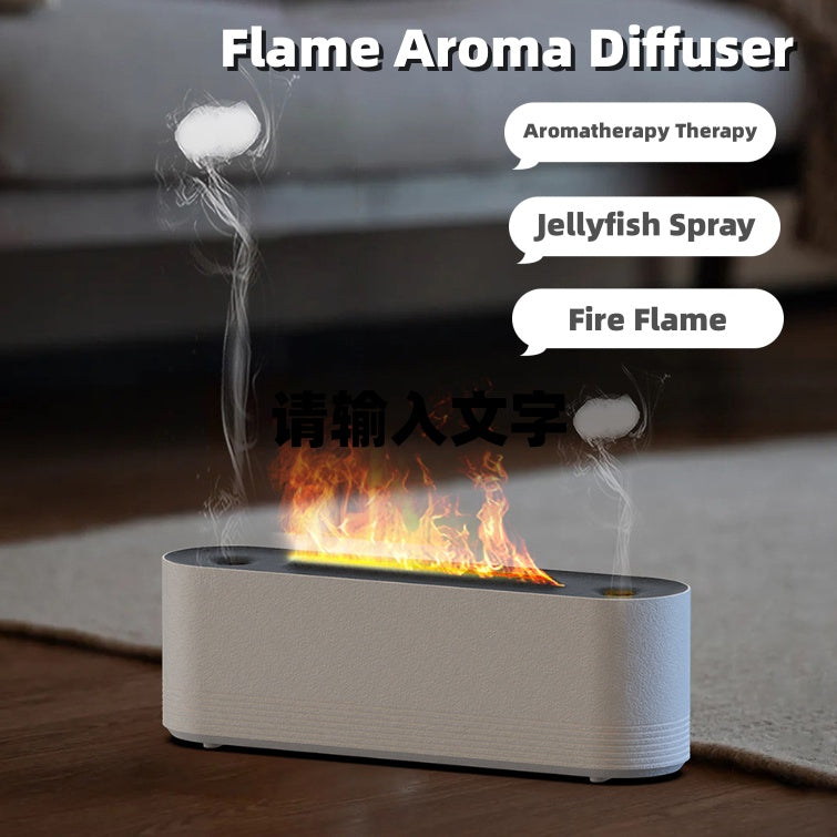 Flame Air Humidifier Ultrasonic 7 Colors Aroma Diffuser