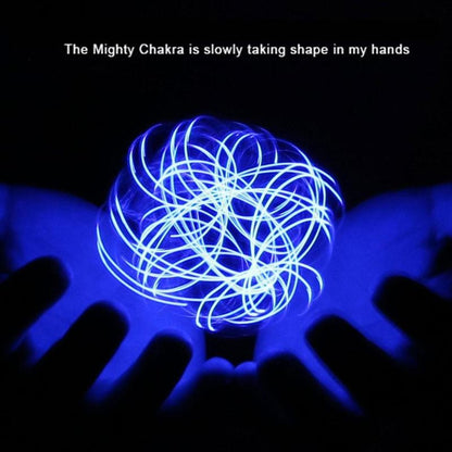 LED Light Balls Toy Luminous Rotating Floating Toy Spiral Kids Gym From House