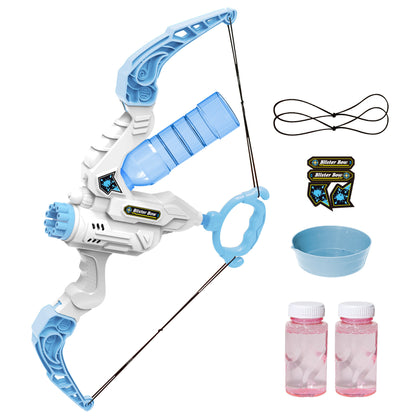 2 In 1 Bubble Gun Electric Bow And Arrow Automatic Bubble Blower Gifts Holidays dealsniper-net Blue