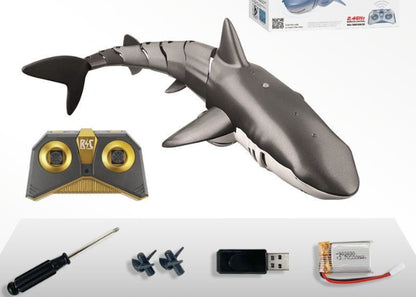 Remote Control Shark 2.4G Remote Control Fish Children's Toys Kids DealSniper.net Silver
