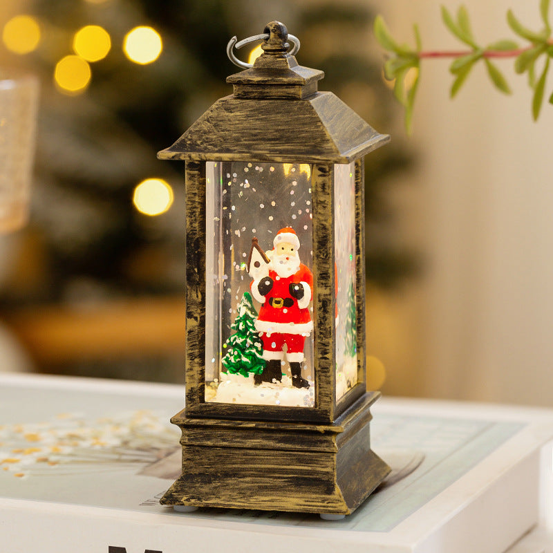 Christmas Decorations Atmosphere Layout Props Water Interior Holidays DealSniper.net Bronze old man