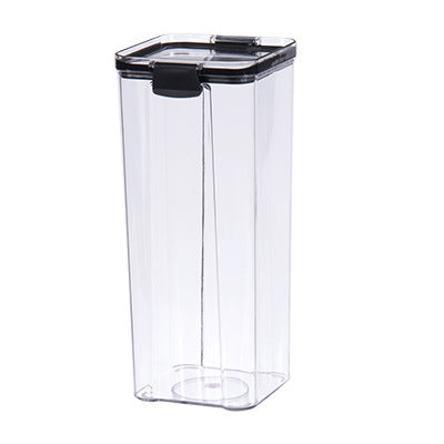 Kitchen Storage Food Jars, Fresh-keeping Boxes, Airtight Jars Kitchen dealsniper-net Black 1800ml