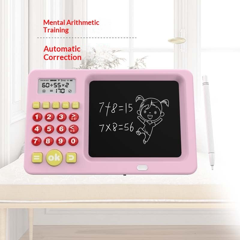 Mouth Calculator Math Addition Subtraction Multiplication Children Toys Kids Gym From House Pink