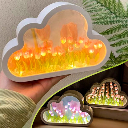 Tulip Night Lamp Material Cloud Tulips Night Lamp Decorative Gifts