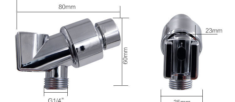 Propeller Driven Shower Head With Stop Button And Cotton Filter