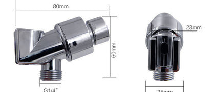 Propeller Driven Shower Head With Stop Button And Cotton Filter