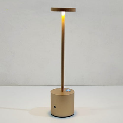 American Style Rechargeable LED Restaurant Touch Table Lamp Home Decor Gym From House Allaluminium gold