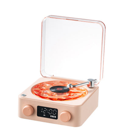 Retro Turntable Speaker Wireless Bluetooth Stereo Sound Gadgets DealSniper.net Pink USB Chinese Version