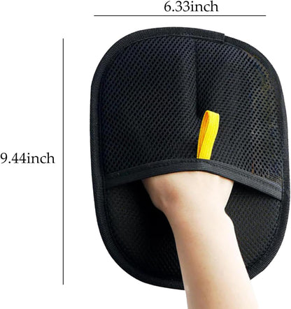 Pet Electrostatic Hair Removal Gloves Two-way Bristle Remover Pets DealSniper.net