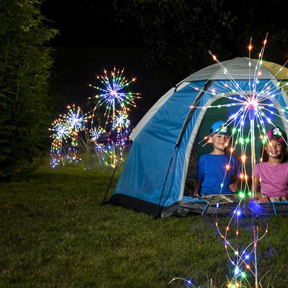 Solar Powered Garden Flowers Firework Lights Outdoor Lights Garden dealsniper-net