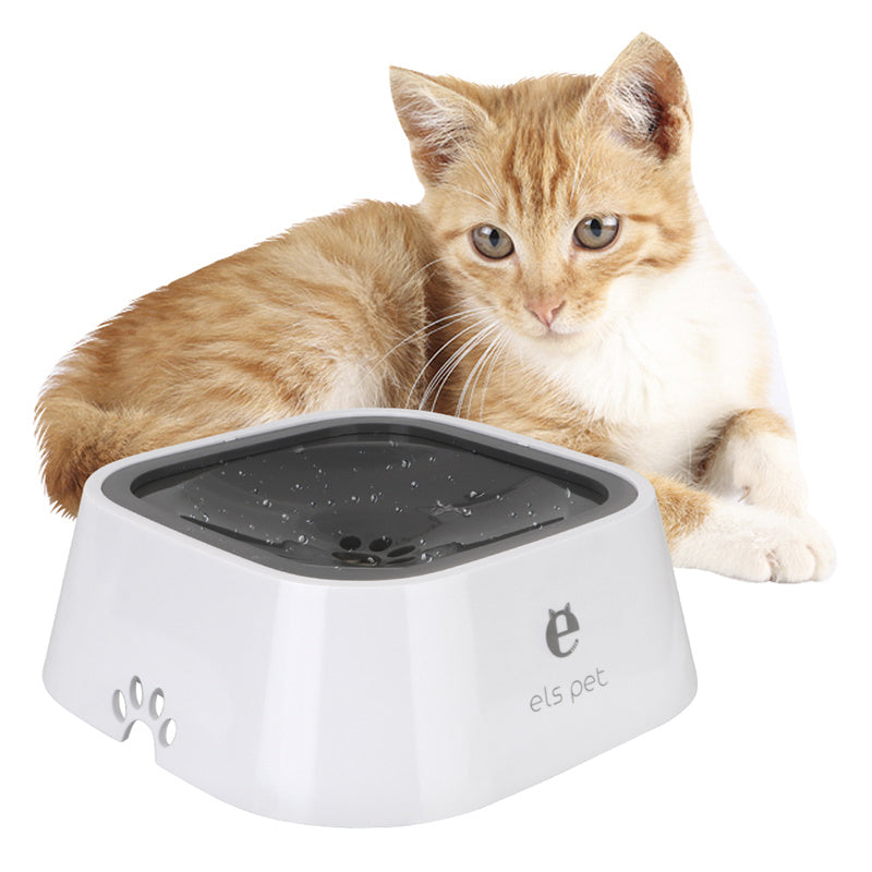 Cat Dog Water Bowl Carried Floating Bowl Slow Water Feeder Dispenser