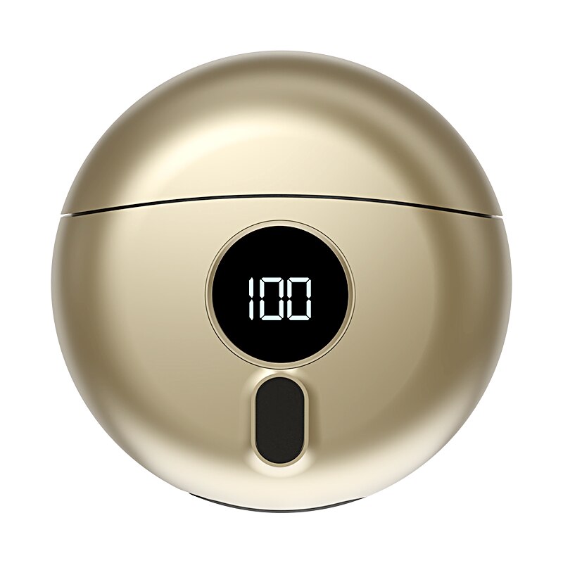 Mini Electric Razor Travel Men's Shaver LED Power Display Beauty dealsniper-net Gold