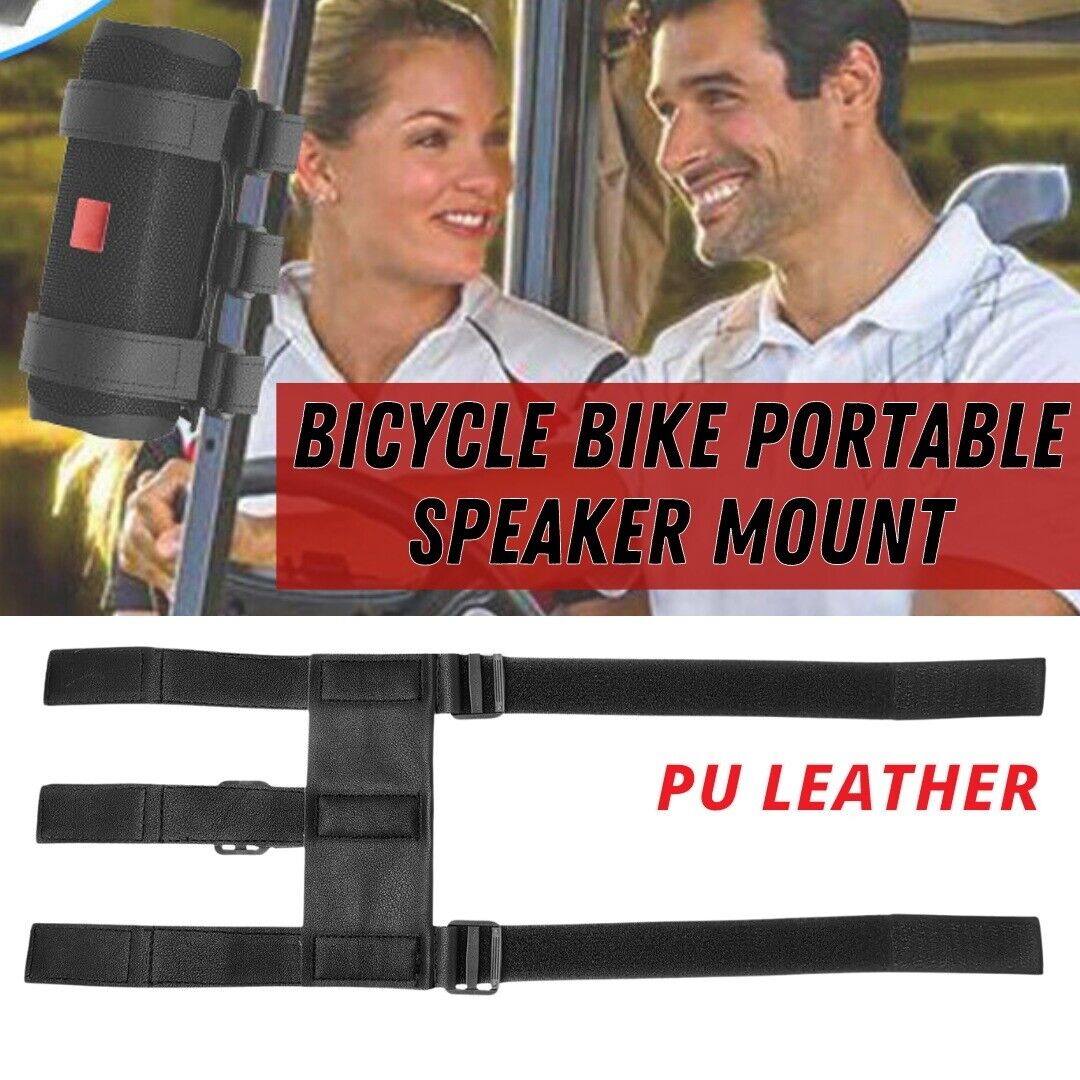 Bluetooth Speaker Mount Bike Adjustable Strap Accessories For Golf Cart Bicycle Outdoor DealSniper.net