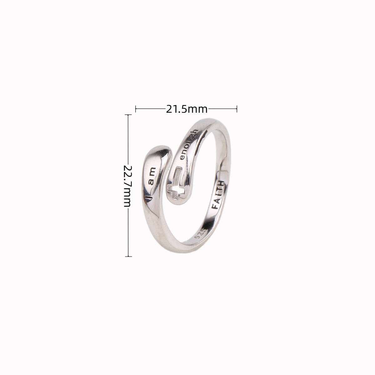 Trendy Hollow Cross Ring Temperament Jewelry Gym From House