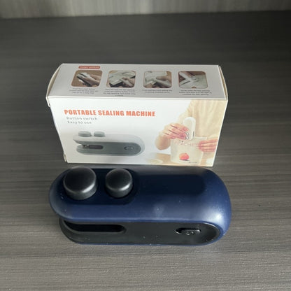 Mini 2 In 1 Sealer Heat Sealer Bag Opening Machine Kitchen Gym From House Blue