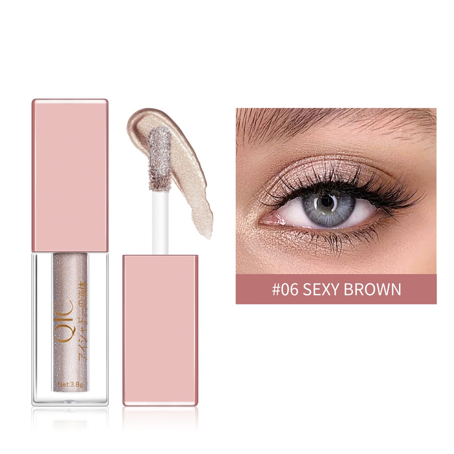 Liquid Eyeshadow Matte Diamond Pearlescent Waterproof Beauty Gym From House Sexy brown