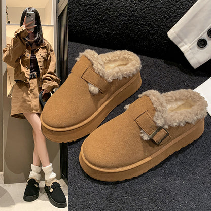 New Luxury Winter Women's Shoes Plush Fashion Women dealsniper-net