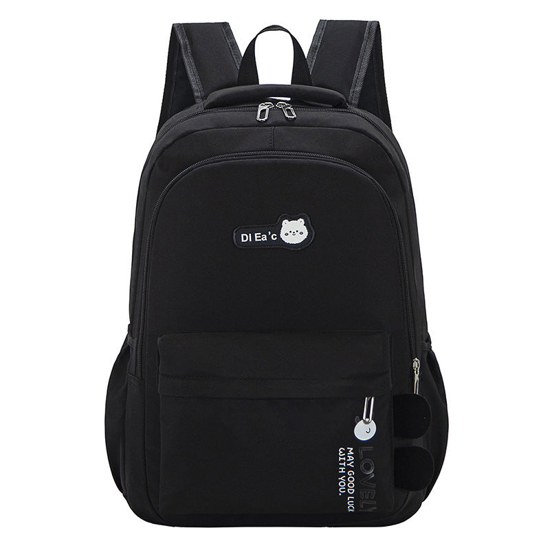 Schoolbag Fashion Casual Large Capacity Multi-functional Backpack Men DealSniper.net Black 45x30x15cM