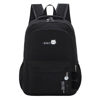 Schoolbag Fashion Casual Large Capacity Multi-functional Backpack Men DealSniper.net Black 45x30x15cM