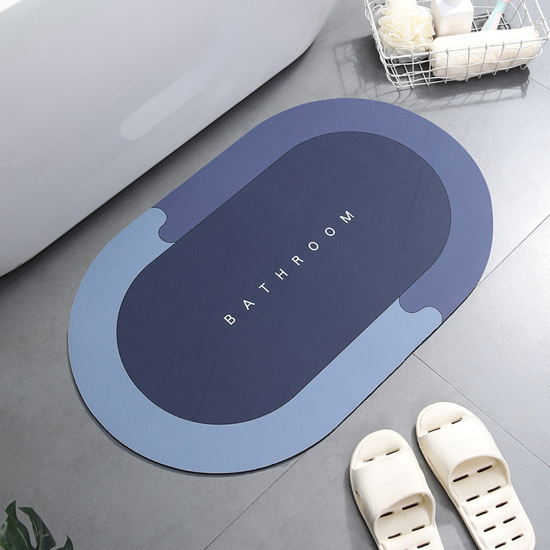 Home Bathroom Super Absorbent Shower Bath Mat House Gym From House BBlue 400MMx600MM