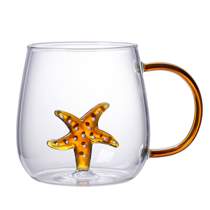 Three-dimensional Cartoon Shape Glass Cup Home Cute