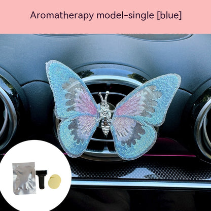 Moving Embroidery Butterfly Center Console Air Outlet