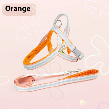 Dog Hand Holding Rope Portable Pet Harness Pets dealsniper-net Coral Orange L